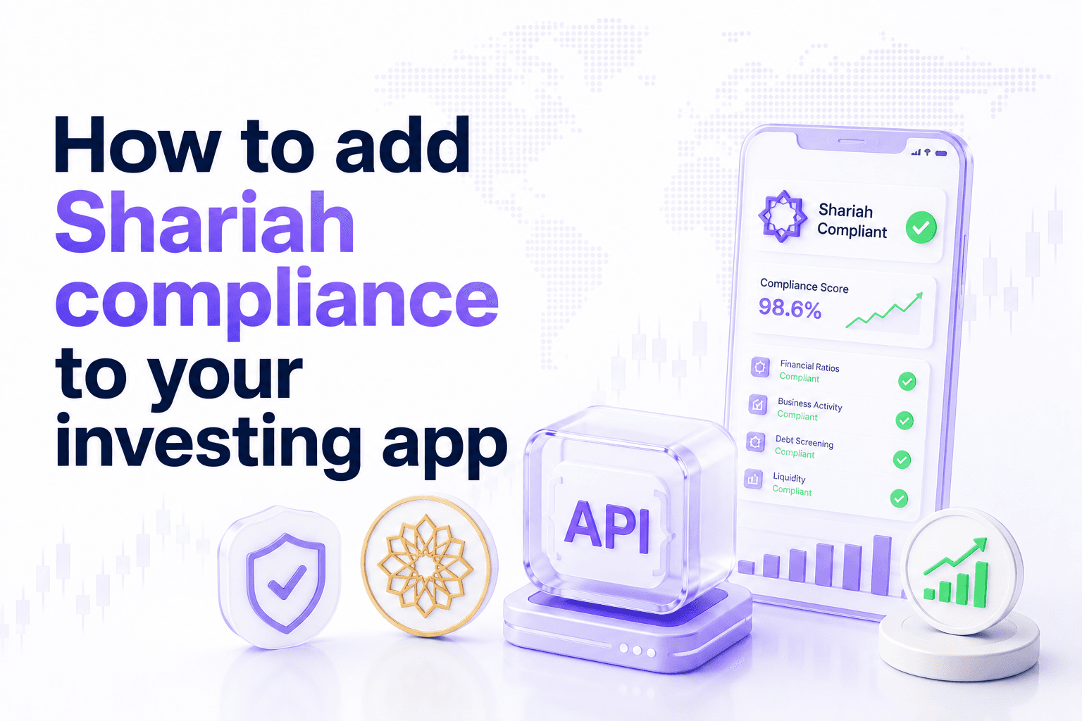 Illustration: adding Shariah compliance screening to an investing app via the Akinda API
